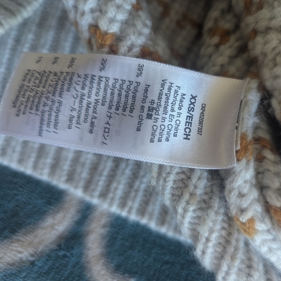 Madewell metallic stripe Merino wool sweater xxs - Picture 5 of 5